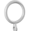 Tessile D'Arredo|4 anelli bianchi con occhiolo per tubo tende diametro 13 mm