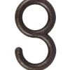 Sale 4 anelli con gancio colore ruggine per tubo tende diametro 13 mm Tessile D'Arredo