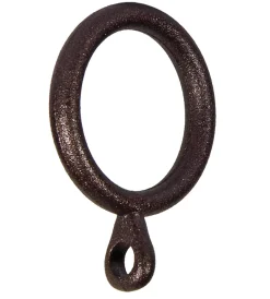Sale 4 anelli con occhiolo colore ruggine per tubo tende diametro 13 mm Tessile D'Arredo