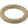 Tessile D'Arredo|8 anelli in legno per bastone ø28mm x56  int/est sbiancato.