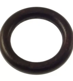 Tessile D'Arredo- 8 anelli in legno per bastone ø28mm x56  int/est - colore noce.