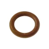 Tessile D'Arredo- 8 anelli in legno per bastone ø28mm x56  int/est - colore teak.