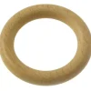 Tessile D'Arredo- 8 anelli in legno per bastone ø28mm x56  int/est - colore naturale.