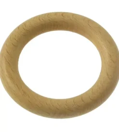 Tessile D'Arredo- 8 anelli in legno per bastone ø28mm x56  int/est - colore naturale.