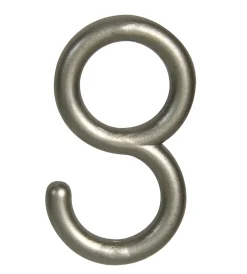 Hot 4 anelli nichel con gancio per tubo diametro 13 mm Tessile D'Arredo