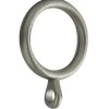 Tessile D'Arredo- 4 anelli nichel con occhiolo per tubo diametro 13 mm