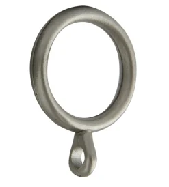 Tessile D'Arredo- 4 anelli nichel con occhiolo per tubo diametro 13 mm