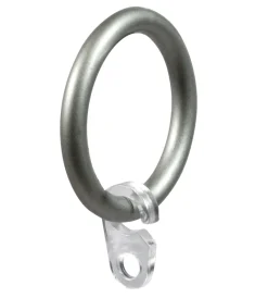 Tessile D'Arredo|8 anelli nichel per tubo tenda di diametro 20 mm