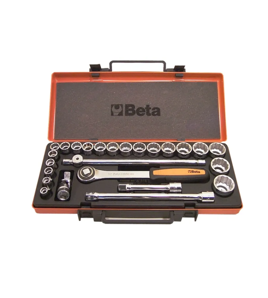 Beta Officina E Garage|20 chiavi a bussola poligonali e 5 accessori in cassetta 920b/c20 -
