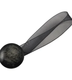 Tessile D'Arredo- 2 clip in plastica magnetic tend 35/24mm per arricciare/decorare le tende - colore nero .