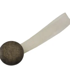 Outlet 2 clip in plastica stone mm35/24 per arricciare/decorare le tende - colore marrone. Tessile D'Arredo