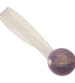 Tessile D'Arredo|2 clip in plastica striata mm35/24 per arricciare/decorare le tende - colore lilla.