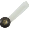 Tessile D'Arredo- 2 clip in plastica striata mm35/24 per arricciare/decorare le tende - colore marrone.