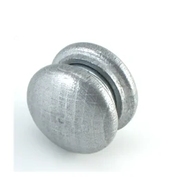 Tessile D'Arredo- 2 coppie magnetic tend ø30mm raccogli tenda - colore alluminio.