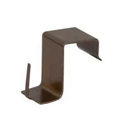 Tessile D'Arredo- 4 ganci in acciaio per astine per non forare i serramenti di legno o di pvc