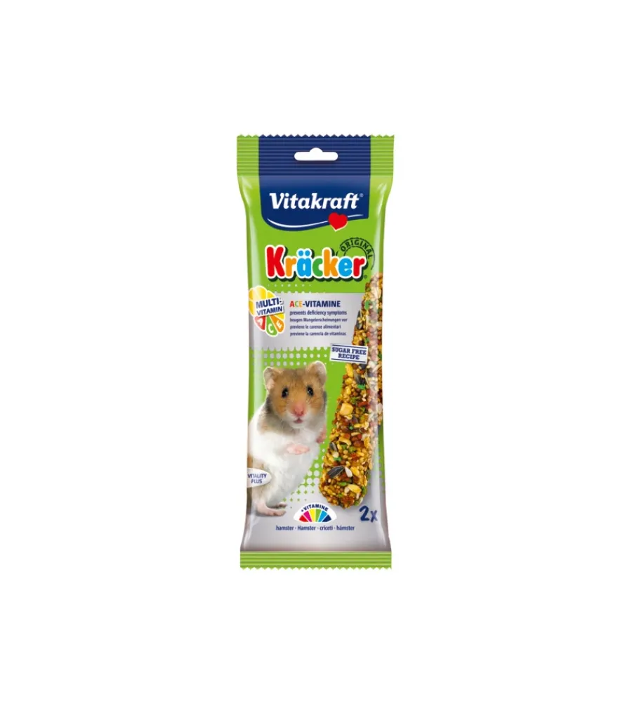 Alimento Per Roditori-Vitakraft 2 kracker multivitaminici per criceti -