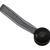 Tessile D'Arredo|2 miniclip in plastica striata mm24 per arricciare/decorare le tende - colore nero .