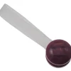 Tessile D'Arredo- 2 miniclip in plastica striata mm24 per arricciare/decorare le tende - colore viola .