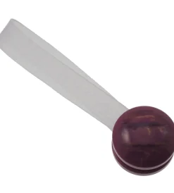 Tessile D'Arredo- 2 miniclip in plastica striata mm24 per arricciare/decorare le tende - colore viola .