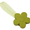 Tessile D'Arredo- 2 miniclip margherita mm35/24 per arricciare/decorare le tende - colore verde mela.