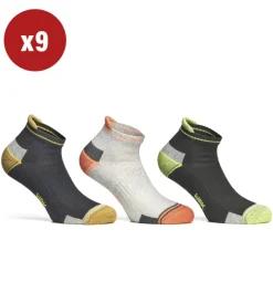 Clearance 9 paia calza cortissima da lavoro anti-infortunistica "04" colore fluo, tg 43/46 - Calze Da Lavoro|Calze Da Lavoro