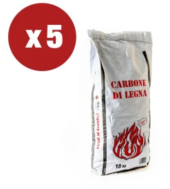 Barbecue- 5 pezzi carbonella 10 kg