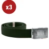Accessori Abbigliamento|Accessori Abbigliamento-WRK 3 pezzi cintura da lavoro "104" con fibbia in acciaio colore verde militare, tg unica