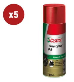Castrol Moto|5 pezzi olio chain spray o r 0,4lt