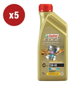 Sale 5 pezzi olio edge td 5w-40 q3 titanium 1l Oli E Lubrificanti