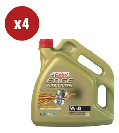 Oli E Lubrificanti-Castrol 4 pezzi olio edge td 5w-40 q3 titanium 4l
