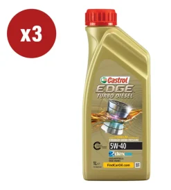Clearance 3 pezzi olio edge td 5w-40 q3 titanium 1l Oli E Lubrificanti