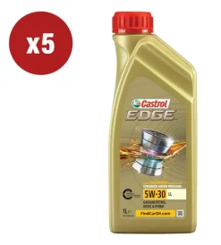Castrol Oli E Lubrificanti|5 pezzi olio edge 5w-30 ll titanium 1l