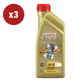 Castrol Oli E Lubrificanti|3 pezzi olio edge 5w-30 ll titanium 1l