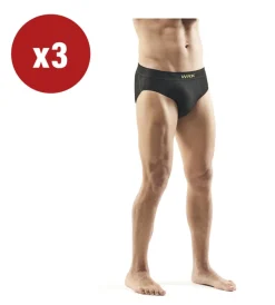 Intimo Tecnico|Intimo Tecnico-WRK 3 pezzi slip uomo tecnico "201" in fibra dryarn colore nero, tg s/m -