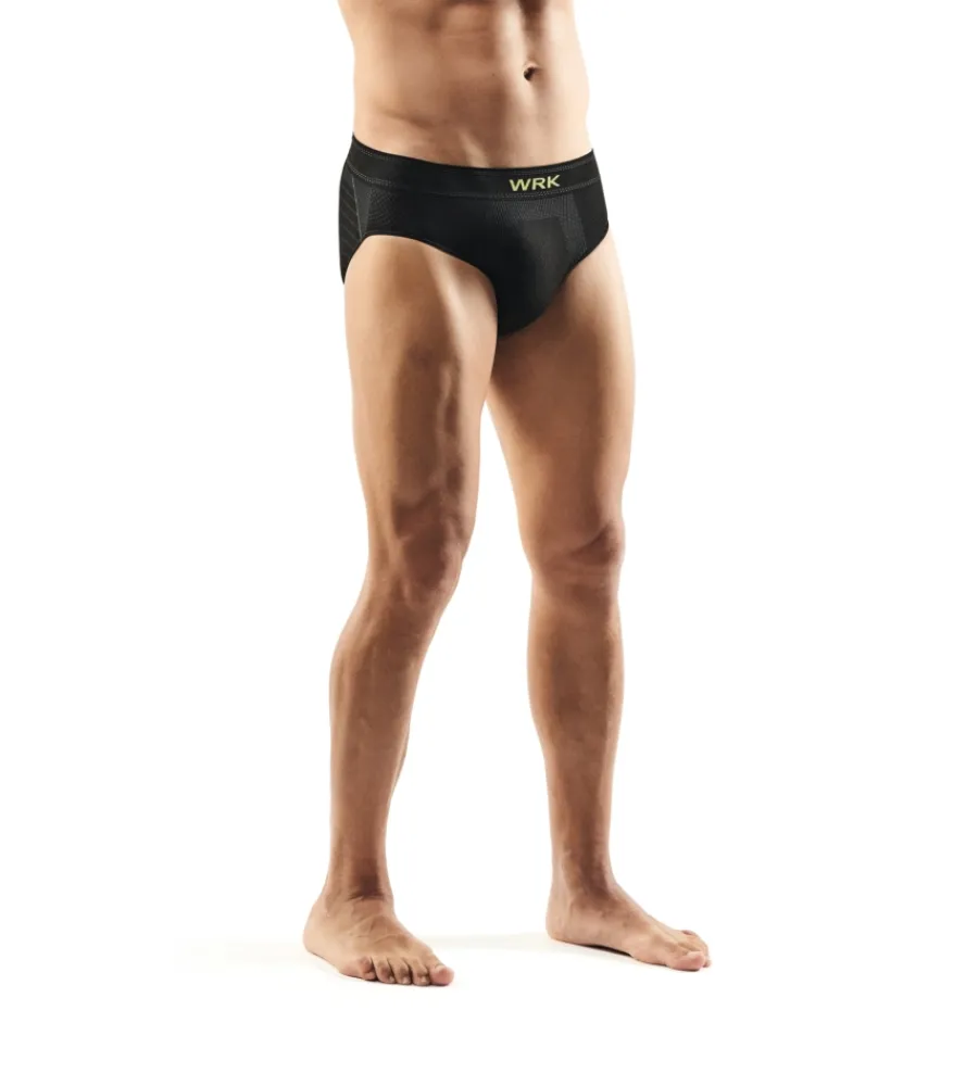 WRK Intimo Tecnico|Intimo Tecnico|3 pezzi slip uomo tecnico "201" in fibra dryarn colore nero, tg xxl -