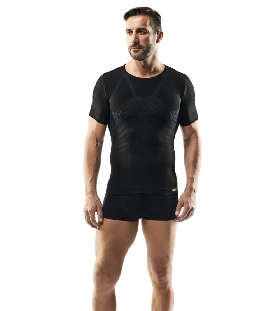 New 3 pezzi t-shirt uomo tecnica "301" colore nero, tg xxl - Intimo Tecnico|Intimo Tecnico