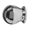 Tessile D'Arredo|2 pomoli boccia cromati terminale per tubo tende diametro 13 mm