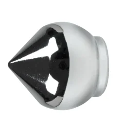 Best 2 pomoli bulbo cromo terminale per tubo tende diametro 20 mm Tessile D'Arredo