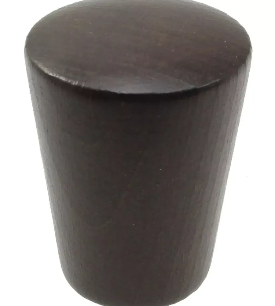 Tessile D'Arredo- 2 pomoli meteo per bastone ø28mm - colore noce.