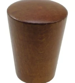 Tessile D'Arredo|2 pomoli meteo per bastone ø28mm - colore teak.