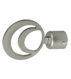 Discount 2 pomoli nichel a cerchio terminale per tubo tende diametro 20 mm Tessile D'Arredo