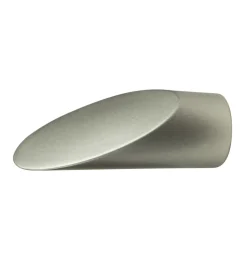 Tessile D'Arredo- 2 pomoli nichel tronchettoterminale per tubo tende diametro 20 mm
