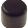 Tessile D'Arredo- 2 pomoli tappo per bastone ø28mm - colore noce.