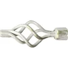 Discount 1 pomolo ciorciola avorio oro terminale per tubo diametro 20 mm Tessile D'Arredo