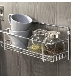 Clearance 3 portaspezie in acciaio cromato, 27x11x9,7 cm Accessori Cucina