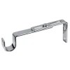 Tessile D'Arredo|2 supporti 11-15 cm cromo piattina per tubo tenda diametro 20 mm