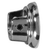 Tessile D'Arredo- 2 supporti laterali cromati per tubo tende diametro 13 mm