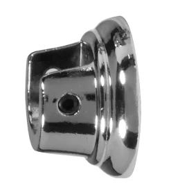 Tessile D'Arredo- 2 supporti laterali cromati per tubo tende diametro 13 mm
