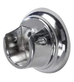 Tessile D'Arredo- 2 supporti laterali cromo per tubo tenda diametro 20 mm