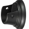 Best 2 supporti neri laterali per tubo tenda diametro 20 mm Tessile D'Arredo